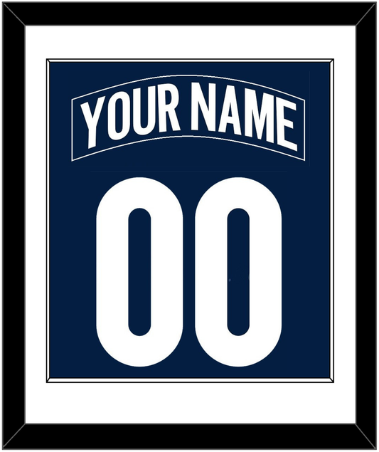Colorado Nameplate & Number (Back) Combined - Alternate Navy - Essential Tier 1
