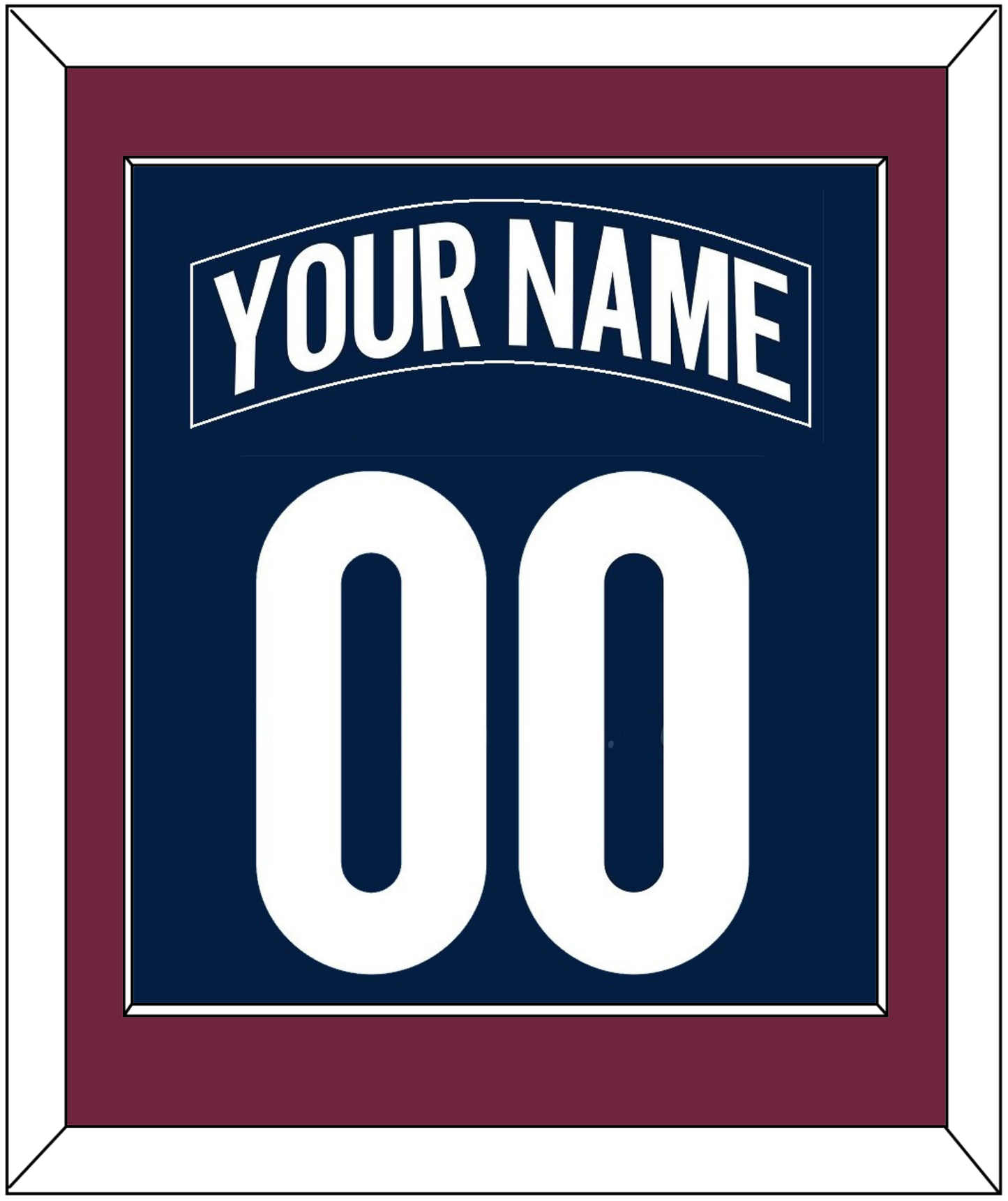 Colorado Nameplate & Number (Back) Combined - Alternate Navy - Essential Tier 2