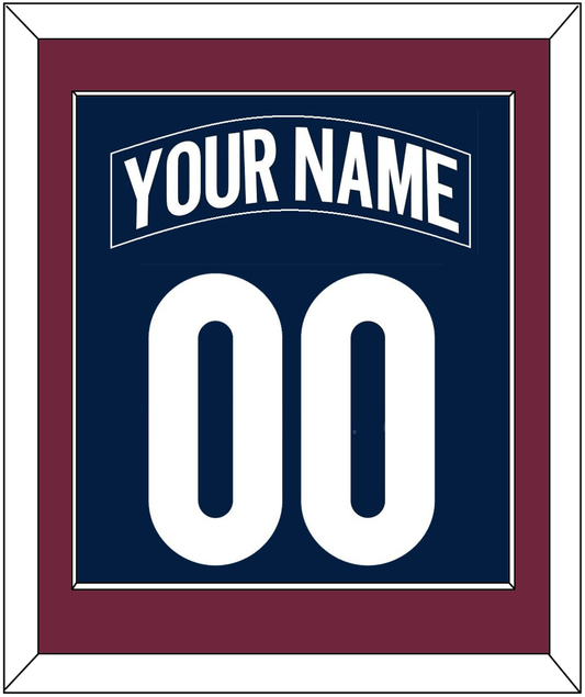 Colorado Nameplate & Number (Back) Combined - Alternate Navy - Essential Tier 2