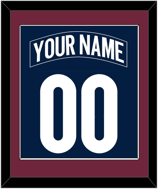 Colorado Nameplate & Number (Back) Combined - Alternate Navy - Essential Tier 2