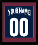 Colorado Nameplate & Number (Back) Combined - Alternate Navy - Single Mat 2