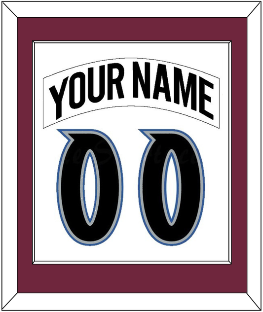 Colorado Nameplate & Number (Back) Combined - Home White (1999-2001) - Essential Tier 1
