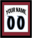 Colorado Nameplate & Number (Back) Combined - Home White (1995-1996) - Single Mat 1