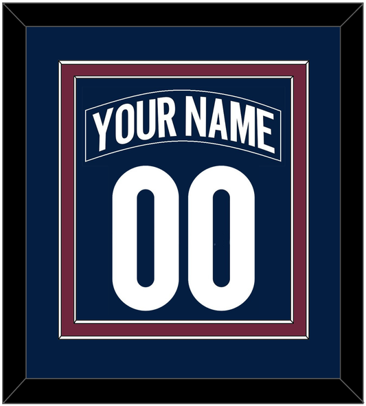 Colorado Nameplate & Number (Back) Combined - Alternate Navy - Signature Tier 2