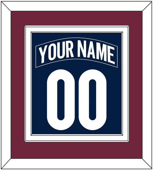 Colorado Nameplate & Number (Back) Combined - Alternate Navy - Signature Tier 3