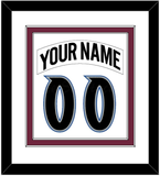 Colorado Nameplate & Number (Back) Combined - Home White (1999-2001) - Double Mat 1