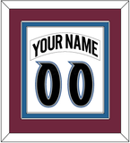 Colorado Nameplate & Number (Back) Combined - Home White (1999-2001) - Double Mat 2
