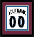 Colorado Nameplate & Number (Back) Combined - Home White (1999-2001) - Double Mat 2