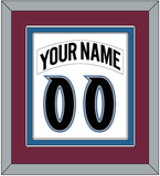 Colorado Nameplate & Number (Back) Combined - Home White (1999-2001) - Double Mat 2