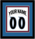Colorado Nameplate & Number (Back) Combined - Home White (1999-2001) - Double Mat 3