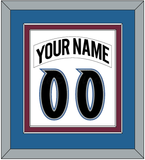 Colorado Nameplate & Number (Back) Combined - Home White (1999-2001) - Double Mat 3