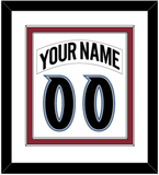 Colorado Nameplate & Number (Back) Combined - Home White (1995-1996) - Double Mat 1