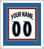 Colorado Nameplate & Number (Back) Combined - Home White (1995-1996) - Double Mat 3