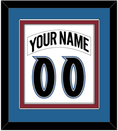 Colorado Nameplate & Number (Back) Combined - Home White (1995-1996) - Signature Tier 3