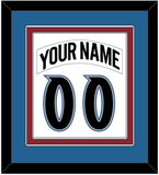 Colorado Nameplate & Number (Back) Combined - Home White (1995-1996) - Double Mat 3