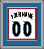Colorado Nameplate & Number (Back) Combined - Home White (1995-1996) - Double Mat 3