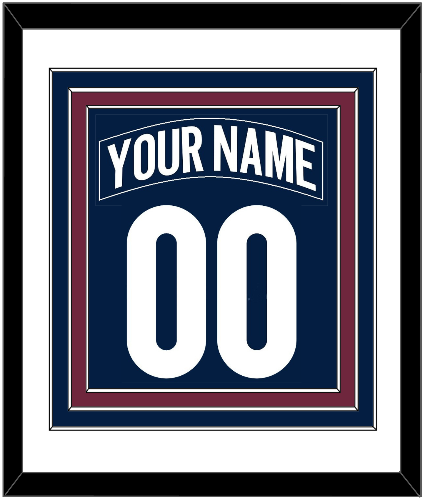 Colorado Nameplate & Number (Back) Combined - Alternate Navy - Premier Tier 1