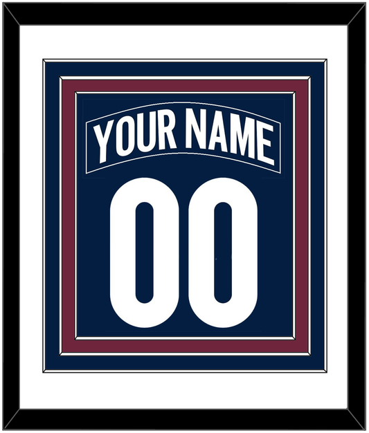 Colorado Nameplate & Number (Back) Combined - Alternate Navy - Premier Tier 1