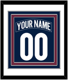 Colorado Nameplate & Number (Back) Combined - Alternate Navy - Triple Mat 1