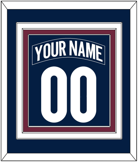 Colorado Nameplate & Number (Back) Combined - Alternate Navy - Premier Tier 2