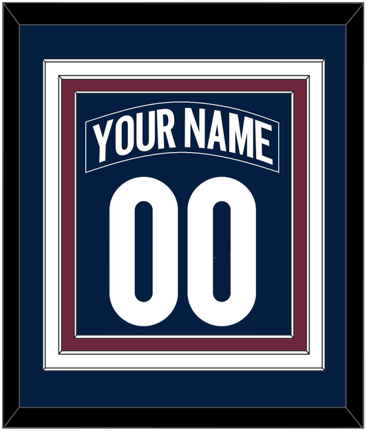 Colorado Nameplate & Number (Back) Combined - Alternate Navy - Premier Tier 2