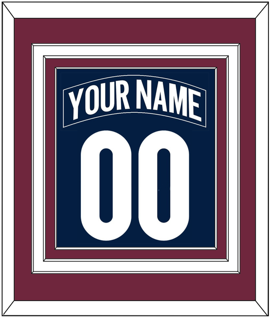 Colorado Nameplate & Number (Back) Combined - Alternate Navy - Premier Tier 3