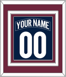 Colorado Nameplate & Number (Back) Combined - Alternate Navy - Triple Mat 3