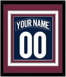 Colorado Nameplate & Number (Back) Combined - Alternate Navy - Triple Mat 3