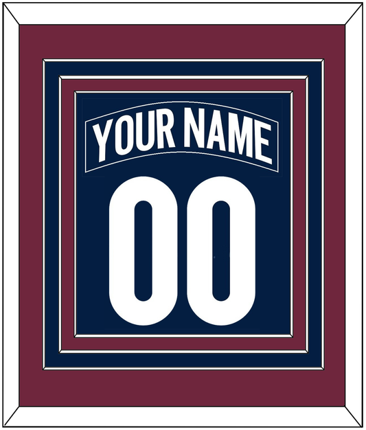 Colorado Nameplate & Number (Back) Combined - Alternate Navy - Premier Tier 4