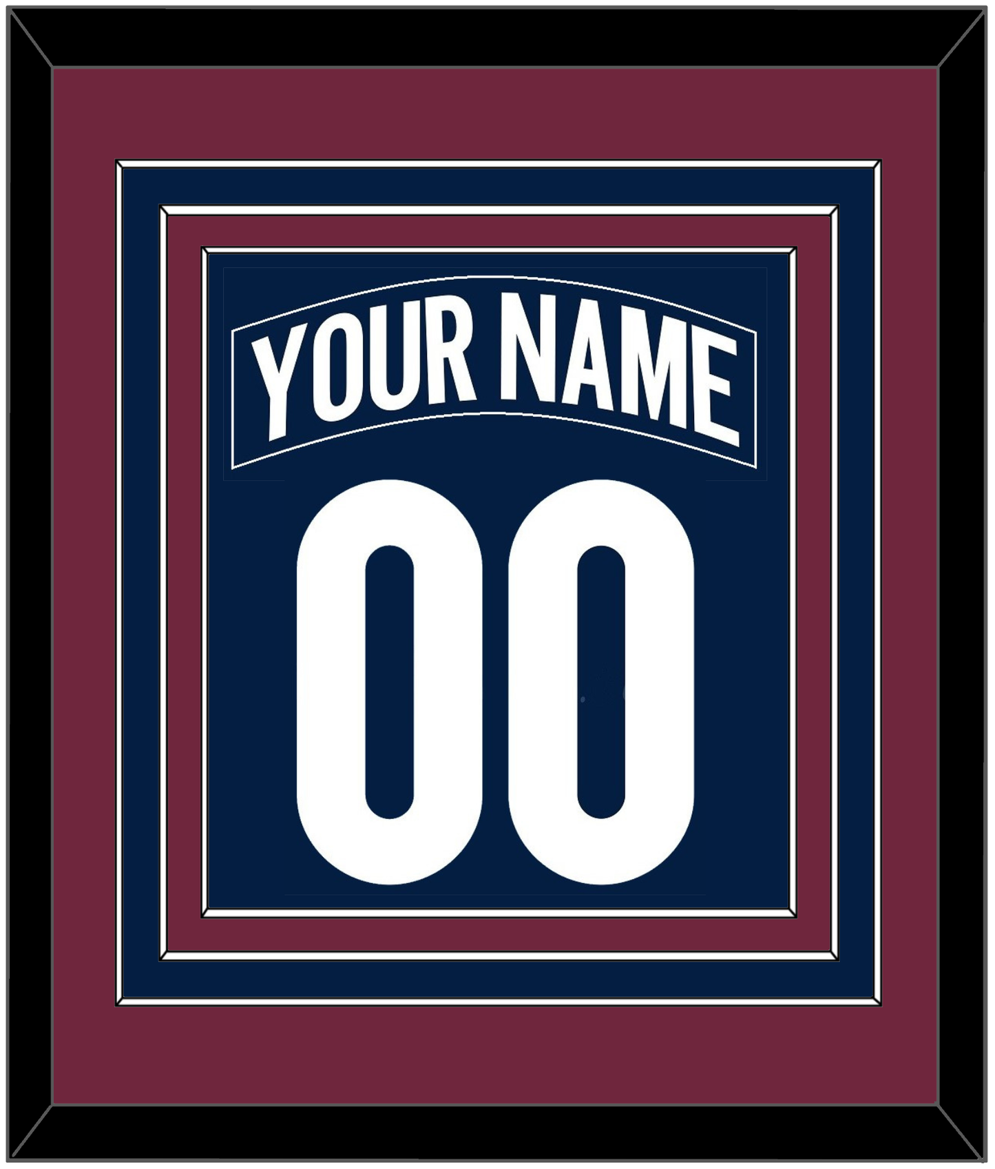 Colorado Nameplate & Number (Back) Combined - Alternate Navy - Premier Tier 4