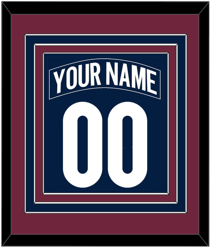 Colorado Nameplate & Number (Back) Combined - Alternate Navy - Premier Tier 4