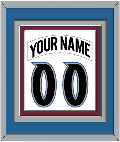 Colorado Nameplate & Number (Back) Combined - Home White (1999-2001) - Premier Tier 3