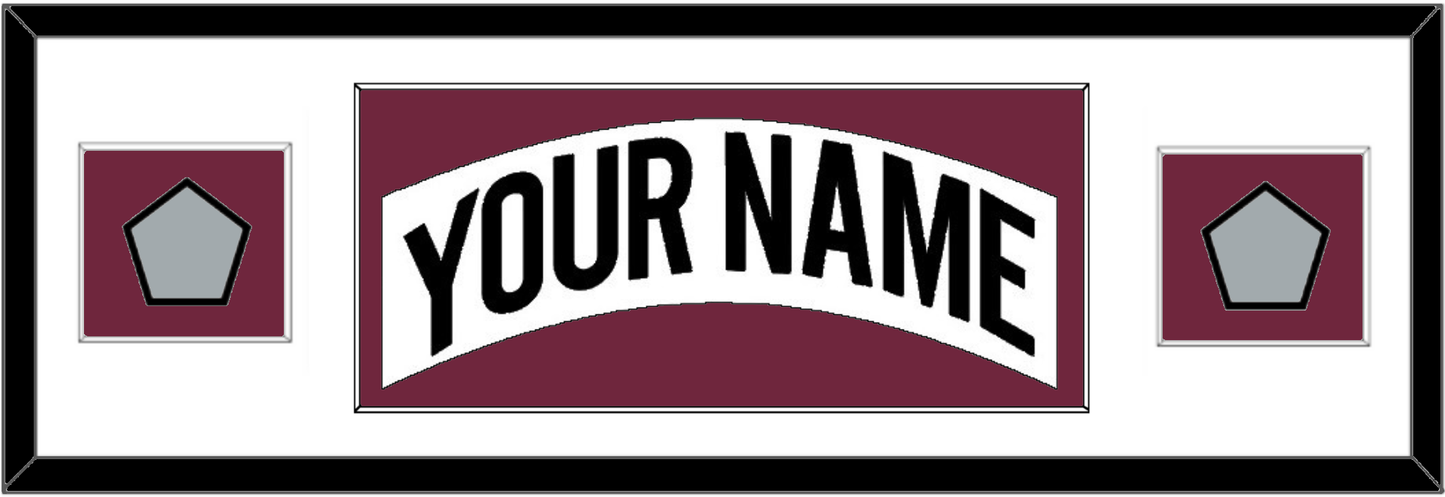 Colorado Nameplate & 2 Stanley Cup Finals Patches - Home White (1999-2001) - Essential Tier 4