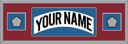 Colorado Nameplate & 2 Stanley Cup Finals Patches - Home White (1995-1996) - Essential Tier 5