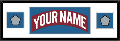 Colorado Nameplate & 2 Stanley Cup Finals Patches - Road Burgundy (1995-1996) - Essential Tier 3