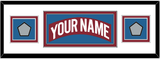 Colorado Nameplate & 2 Stanley Cup Finals Patches - Road Burgundy (1995-1996) - Double Mat 4
