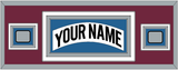 Colorado Nameplate & 2 Stanley Cup Finals Patches - Home White (1999-2001) - Triple Mat 7