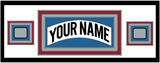Colorado Nameplate & 2 Stanley Cup Finals Patches - Home White (1995-1996) - Triple Mat 6
