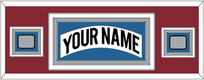 Colorado Nameplate & 2 Stanley Cup Finals Patches - Home White (1995-1996) - Premier Tier 7