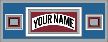 Colorado Nameplate & 2 Stanley Cup Finals Patches - Home White (1995-1996) - Premier Tier 8