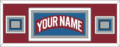 Colorado Nameplate & 2 Stanley Cup Finals Patches - Road Burgundy (1995-1996) - Premier Tier 4