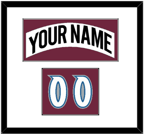 Colorado Nameplate & Number (Shoulder) - Home White (1999-2001) - Essential Tier 1