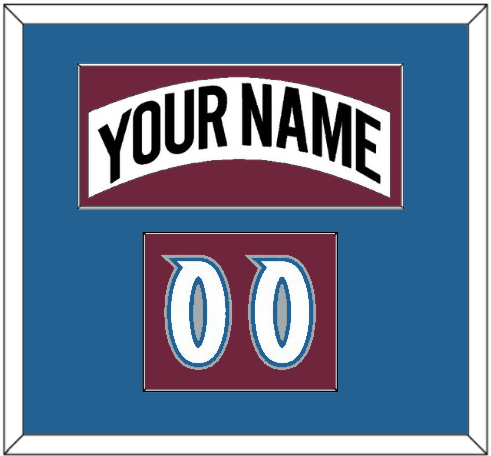 Colorado Nameplate & Number (Shoulder) - Home White (1999-2001) - Essential Tier 2