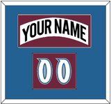 Colorado Nameplate & Number (Shoulder) - Home White (1999-2001) - Single Mat 2