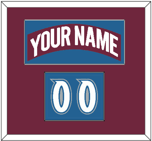 Colorado Nameplate & Number (Shoulder) - Road Burgundy (1999-2001) - Essential Tier 2