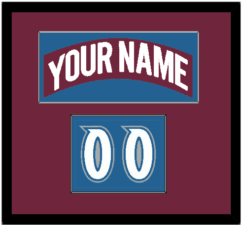 Colorado Nameplate & Number (Shoulder) - Road Burgundy (1999-2001) - Essential Tier 2