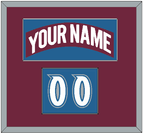 Colorado Nameplate & Number (Shoulder) - Road Burgundy (1999-2001) - Essential Tier 2