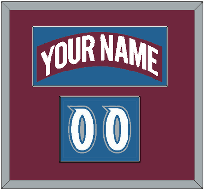 Colorado Nameplate & Number (Shoulder) - Road Burgundy (1999-2001) - Essential Tier 2