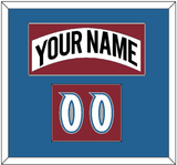Colorado Nameplate & Number (Shoulder) - Home White (1995-1996) - Single Mat 2