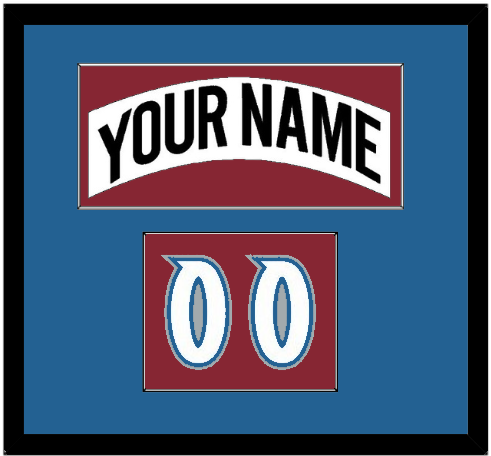 Colorado Nameplate & Number (Shoulder) - Home White (1995-1996) - Essential Tier 2